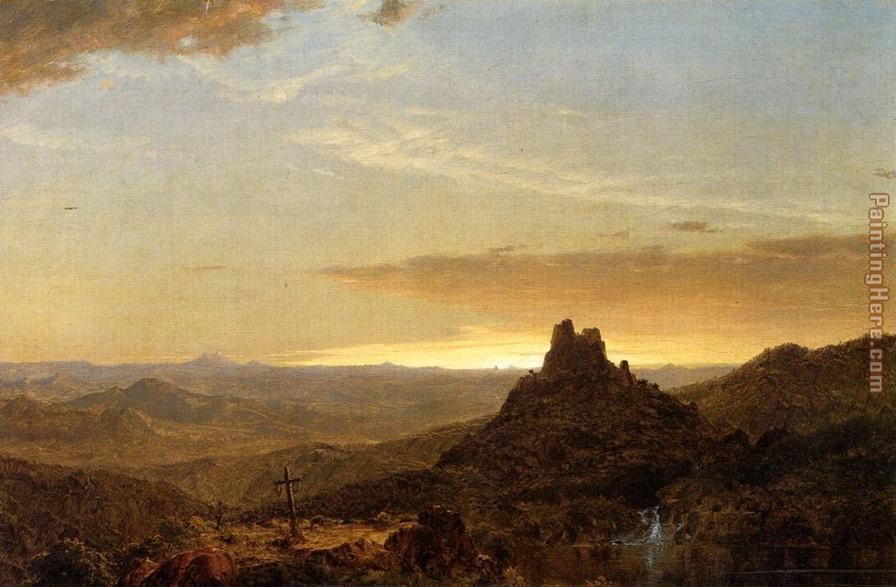Cross in the Wilderness painting - Frederic Edwin Church Cross in the Wilderness art painting